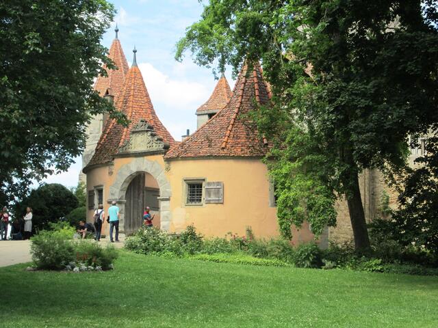 Burgtor am heutigen Burggarten.