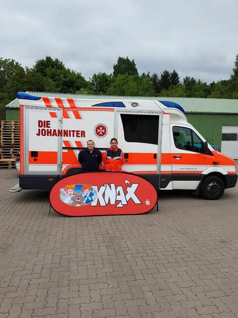Björn und Karoline waren beim KNAX-Tag im EInsatz.