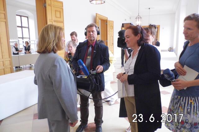 Interview von der Schauspielerin Senta Berger durch den BR