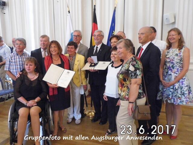 Gruppenbild mit allen Augsburger Anwesenden