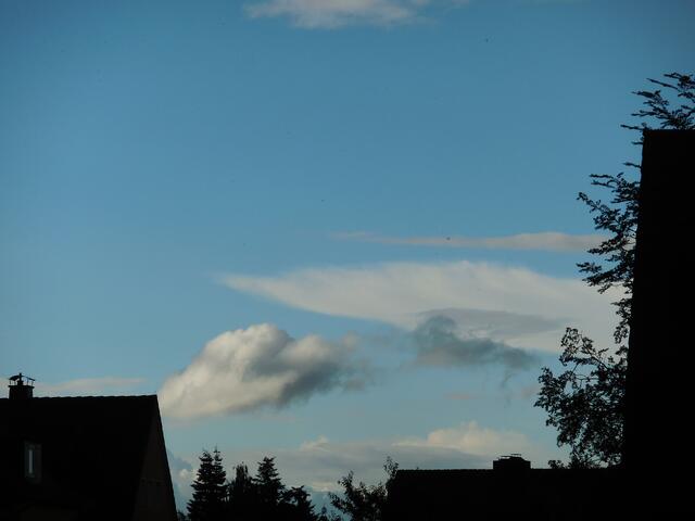 Auch diese Wolken mußten noch mitgenommen werden ...