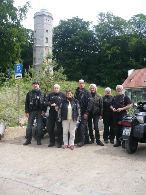 Auf dem Bungsberg, höchster Punkt Schleswig-Holsteins (167,4 m).