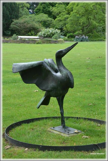 Stadtpark Hannover - "Storchreiher" von Philipp Harth aus dem Jahr 1951 (Foto: Katja Woidtke)