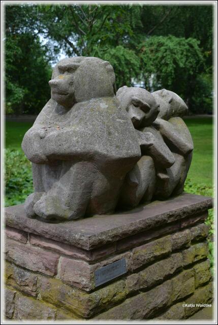 Stadtpark Hannover - "Affengruppe" von Fritz Bernuth aus dem Jahr 1951 (Foto: Katja Woidtke)