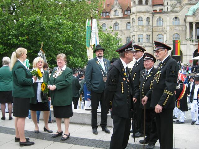 Limmer Schützen und Kameraden vom Bergmannsverein