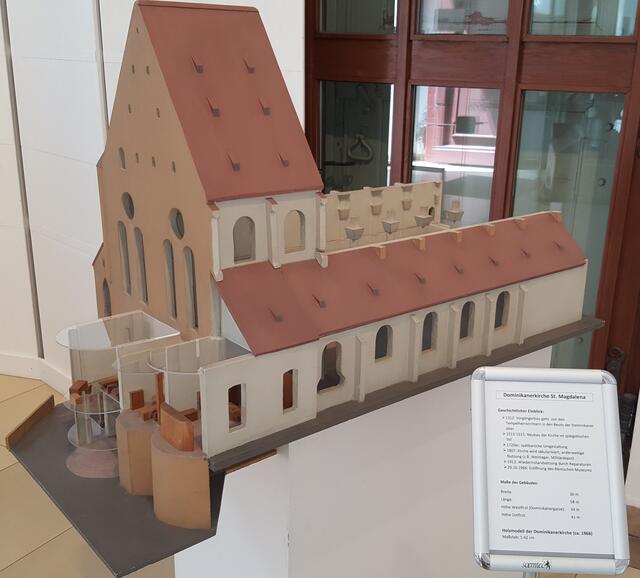 Modell Dominikanerkirche (ehem.Sitz des röm. Museums)