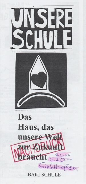 BAKI-Faltblatt zum Weltlehrerkongress 2007