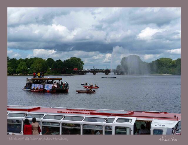 Die Binnenalster vom Junfernstieg gesehen