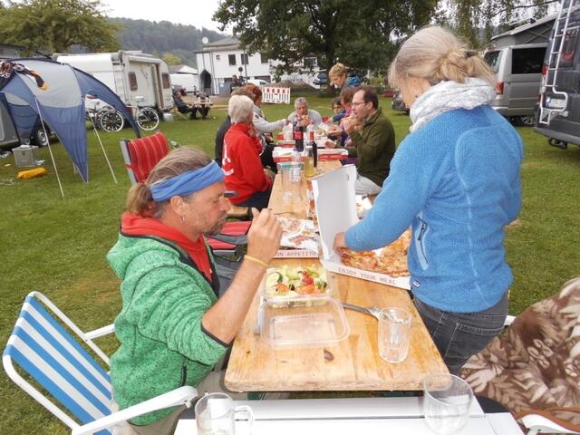 Die Pizzen wurden geliefert