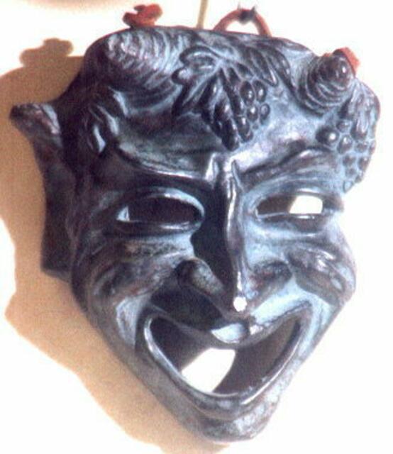 Maske eines griechischen Satyrs