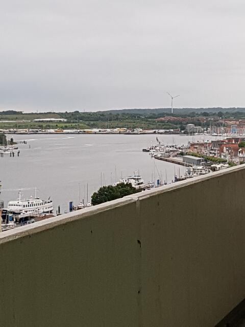 Ausblick in Richtung zum Hafen von Travemünde