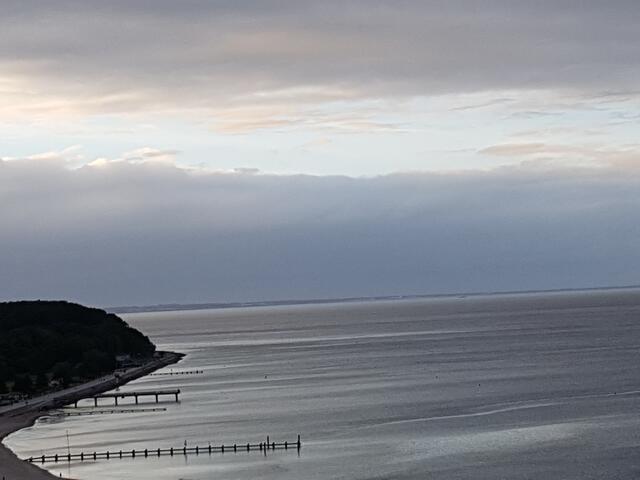 Aussicht gegen Abend des 1. Tages in linke Seite des Strandes !