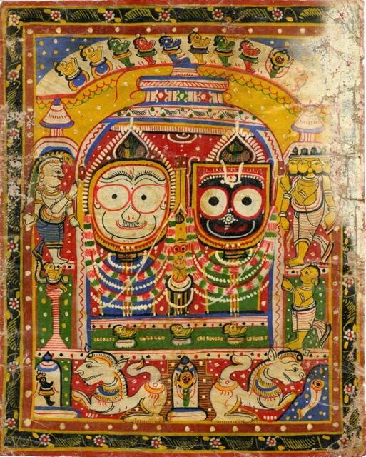 Orissa, Puri, das Geschwistertrio um Jaghanat