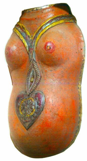 Kerala, Cochin, Bauchmaske