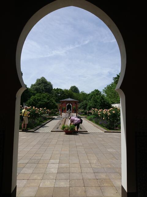 Ein Eingangstor zum Orientalischen Garten