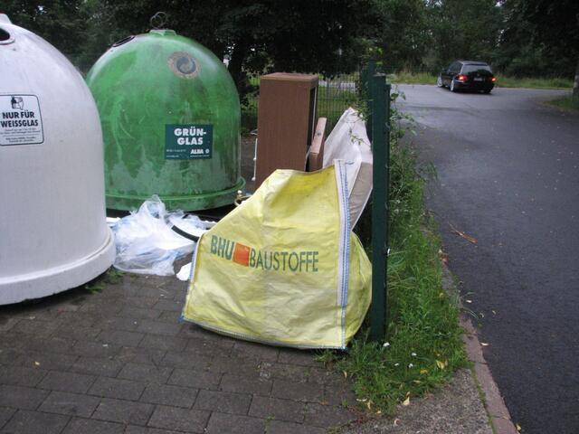 Billiger Müllabladeplatz