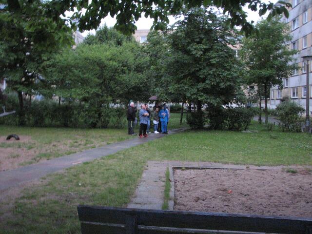 Anwohner haben sich in Sicherheit gebracht