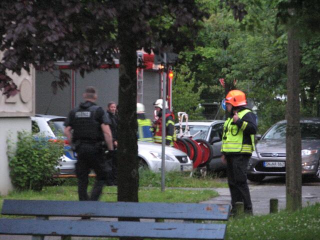 Die Feuerwehr ist eingetroffen