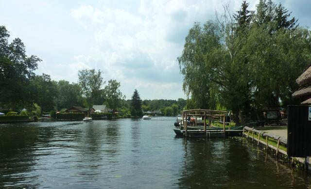 Blick auf die Müggelspree am Fähranleger Rahnsdorf