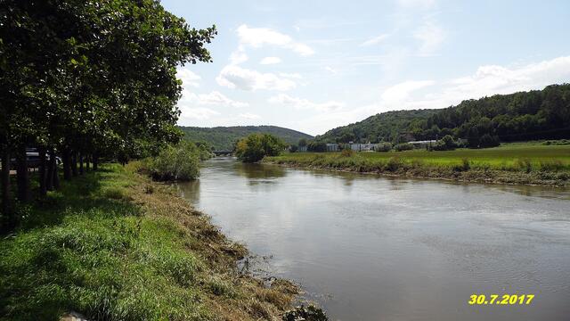 Leichtes Hochwasser im Unstruttal am 28.7.2017 - mit Panoramabilder !