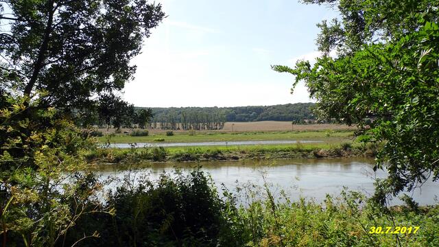 Leichtes Hochwasser im Unstruttal am 28.7.2017 - mit Panoramabilder !