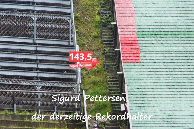 die Rekordmarke der Großschanze