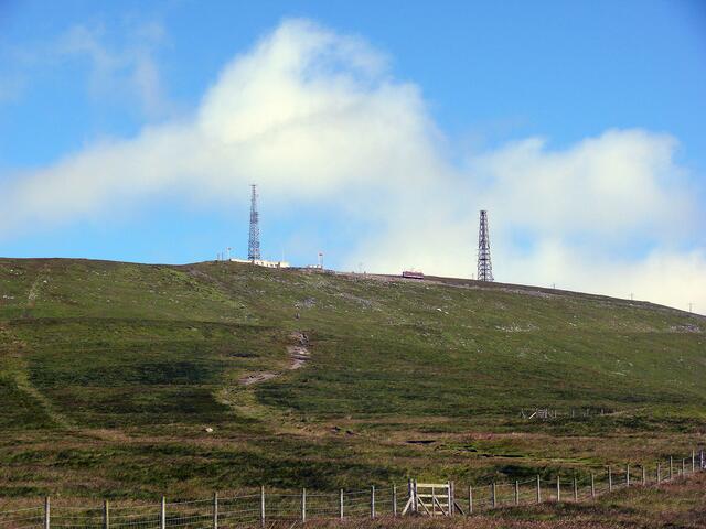 Blick zum Snaefell, dem höchsten Berg der Insel