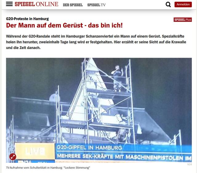 Ein Mann aus Thüringen wurde wie ein Terrorist behandelt (Screenshot / Spiegel Online)
