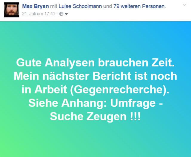 Umfrage bei Facebook - Wer hat Molotow-Cocktails gesehen? (Screenshot / Youtube / N24)
