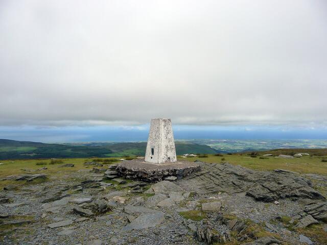 Auf dem Gipfel des Snaefell, mit 621 Metern der höchsten Berg der Insel