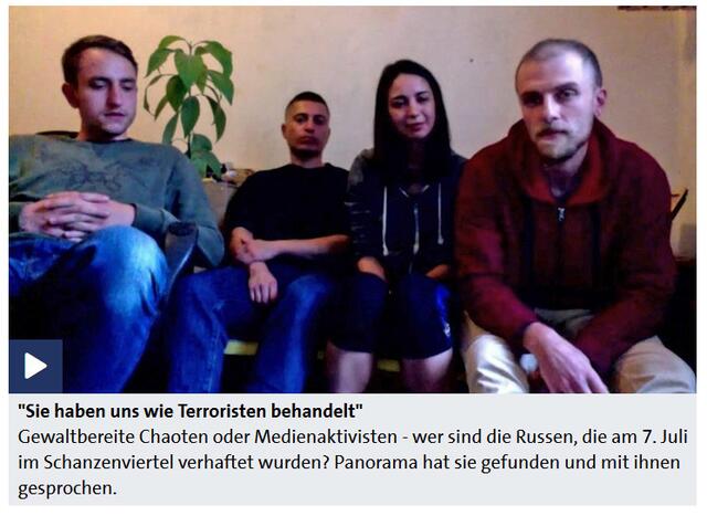 Harmlose Touristen aus Russland wurden in Gewahrsam genommen, weil sie zum falschen Zeitpunkt am falschen Ort waren (Screenshot / Youtube)