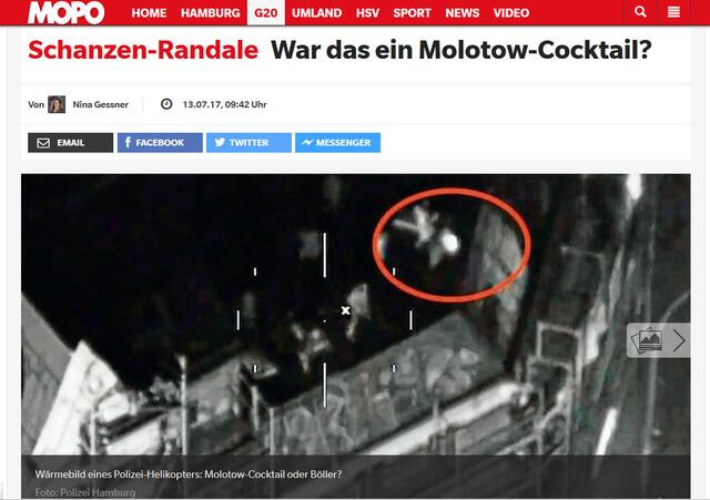 Selbst Medien hinterfragen dies mal die offizielle Version der Geschichte. Das haben sie früher kaum getan (Screenshot / Mopo)