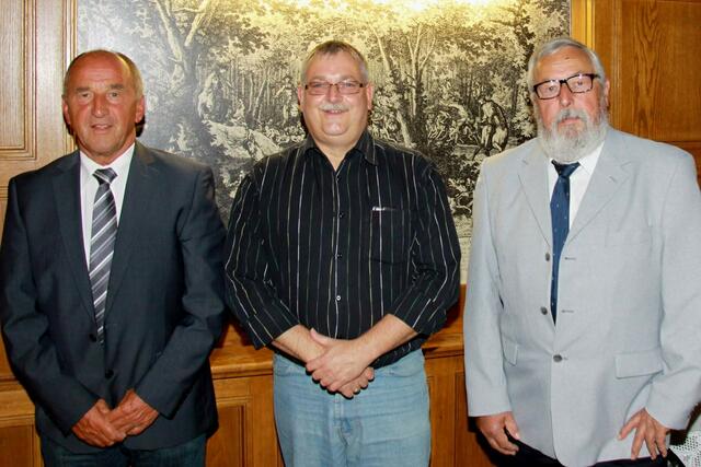 Die derzeitigen Vorsitzenden: v.l.n.r.: Rainer Eckstein(2. Vorsitzender), Klaus Richard Behling(1. Vorsitzender), Bernd Jackisch(2. Vorsitzender)