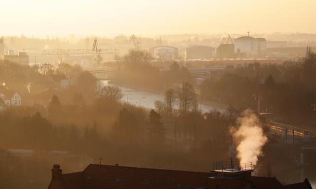 Der Blick zum Lindener Hafen.