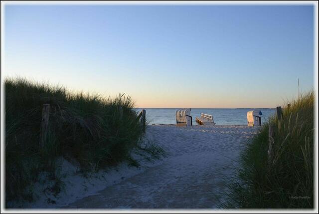 Abendstimmung am Strand von Heiligenhafen (Foto: Katja Woidtke)