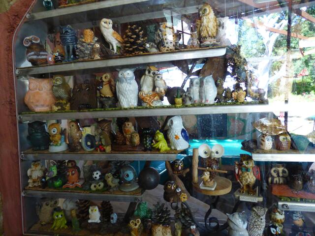 Nur eine der vielen Sammlungen auf Iserhatsche. Laut "Führungs-Info" ist alles vorhanden, was die "Eulen-Industrie" hergibt!