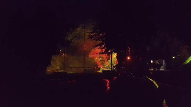 Die Lasershow am Abend - ein voller Erfolg!