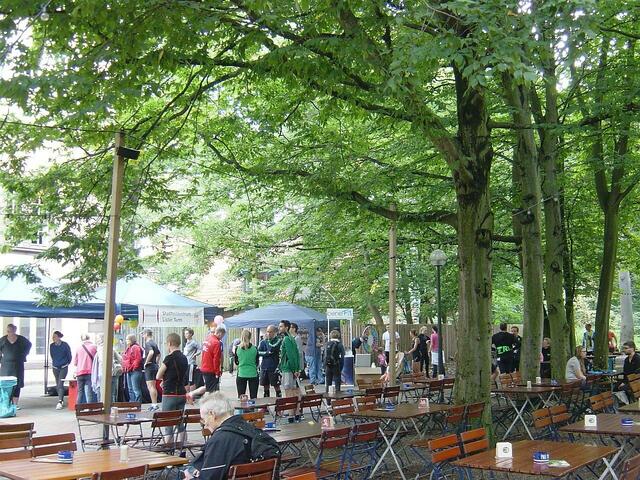 Das Wetter ist am 27. August 2017 hervorragend für ein Eilenriederennen geeignet: Blauer Himmel und Temperaturen zwischen 17 ° (Anfang) und 20 °C (Ende der Veranstaltung).