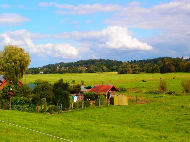 Blick von Schlipsheim nach Westheim über das Schmuttertal