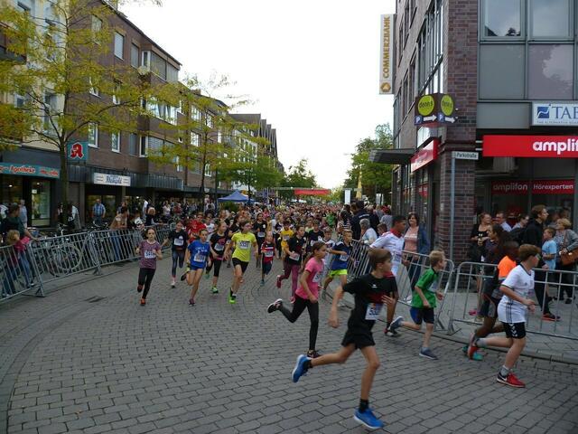 Start zum Zwei-Kilometer-Lauf.
