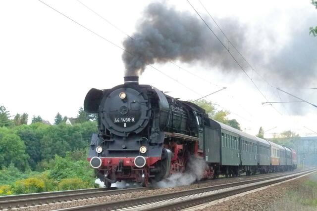 Ausfahrt aus dem Bhf Naumburg Saale Hbf