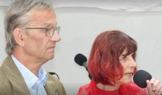Die Vorsitzenden von Neu-Zippendorf links und Mueßer Holz.(rechts)