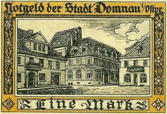Notgeld der Stadt Domnau i/ Ostpr. > https://de.wikipedia.org/wiki/Datei:Domnaunotgeld.jpg | Foto: wie vor