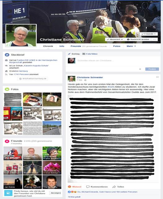 Symbolisch oder typisch? - Eine komplett geschwärzte DinA4-Seite