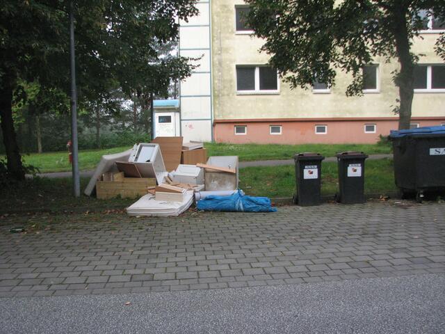 Vermüllte Plätze prägen diesen Stadtteil
