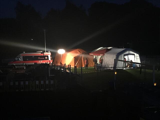 Der Behandlungsplatz von aussen