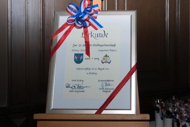 25 Jahre Städtepartnerschaft Friedberg (Bayern) / Chippenham (UK)