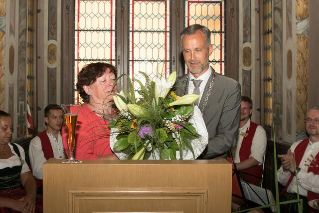 25 Jahre Städtepartnerschaft Friedberg (Bayern) / Chippenham (UK) - Empfang im Friedberger Rathaus