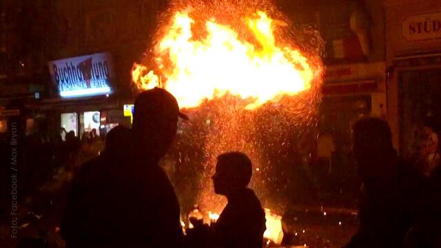 Zum Vergleich: Die wirklichen harten Jungs waren am 7. Juli in der Schanze anzutreffen. Da aber kniff unser Herr Dudde!