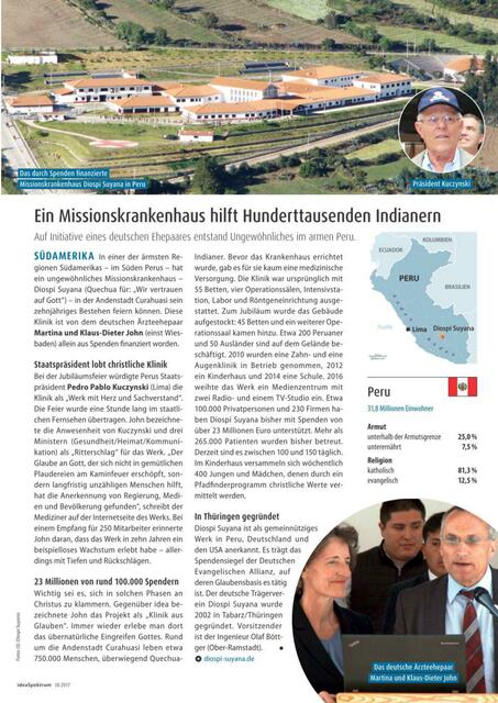 ideaSpektrum, Nr. 38/2017 v.  20. September 2017 &gt; http://www.idea.de/ | Foto: http://www.ideaSpektrum.de/